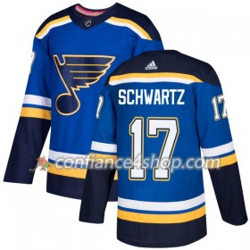 Adidas Maillot de Hockey St. Louis Blues Jaden Schwartz 17 2017-2018 Blau Authentic - Homme